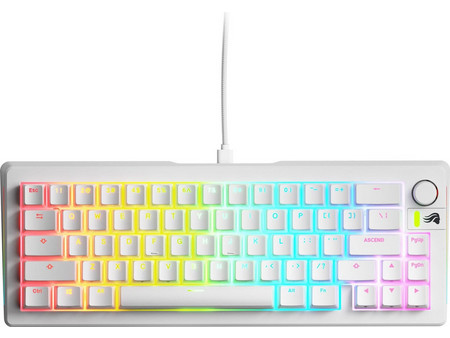 Glorious GMMK 3 Μηχανικό Gaming Πληκτρολόγιο 65% με Glorious Fox Διακόπτες RGB White