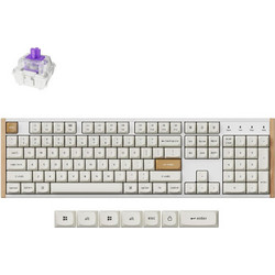 Keychron K10 HE SE Ασύρματο Μηχανικό Gaming Πληκτρολόγιο με Gateron Double-Rail Magnetic Nebula Διακόπτες White