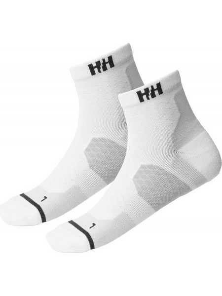 Helly Hansen Ανδρικές Κάλτσες Κοντές με Σχέδια Λευκές 2Pack 67534-001