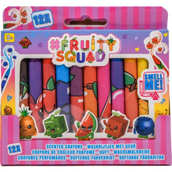 Canenco Fruitysquad Mini Κηρομπογιές Σετ 12τμχ
