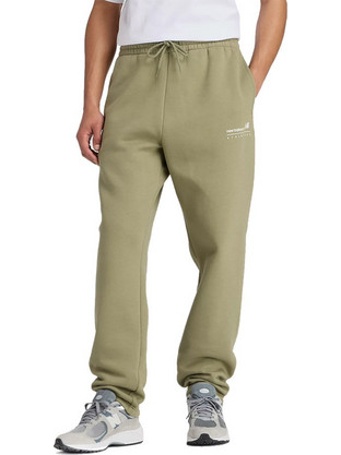 New Balance Ανδρικό Παντελόνι Φόρμας Fleece Πράσινο Mint MP53508