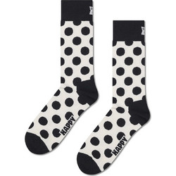 Happy Socks Ανδρικές Κάλτσες Ψηλές Λευκές Μαύρες P003213-1000