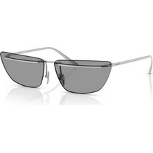 Prada PRC52S 1BC50Q Γυναικεία Γυαλιά Ηλίου Cat Eye Μεταλλικά Ασημί με Μαύρο Φακό