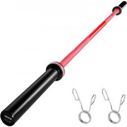 Vevor GLGGLG18MTCTSTQOL001V0 Ίσια Μπάρα 15kg 180cm με Κολάρα Μανταλάκια