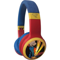 Lazerbuilt Superman Logo Light-Up Ασύρματα Bluetooth Παιδικά Ακουστικά On Ear Πολύχρωμα