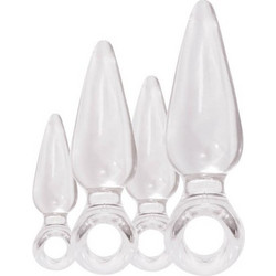 NS Novelties Jolie Training Kit Σετ Πρωκτικές Σφήνες Διαφανείς 4τμχ