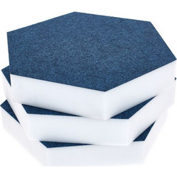 t.akustik Hexagon Melamine Ηχοαπορροφητικά Πάνελ 29x29x5cm 3τμχ Γαλάζιο