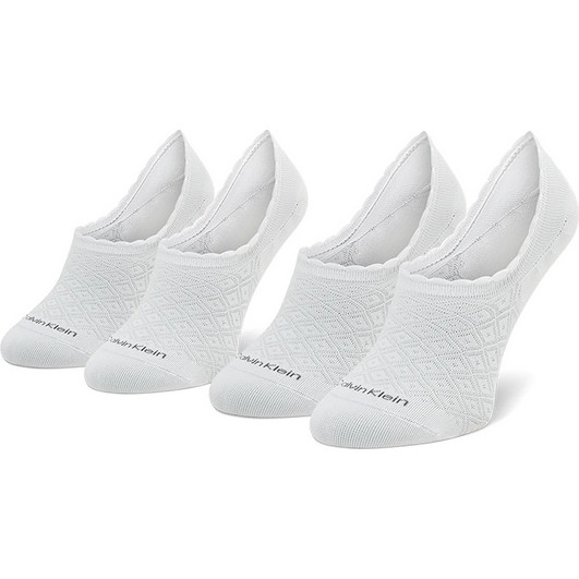 Calvin Klein Γυναικείες Κάλτσες Σοσόνια Λευκές 2Pack 701218787-002 ...