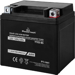 Powertech Μπαταρία Μοτοσυκλέτας YTX5-BS 5Ah