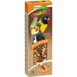 Nestor Kolba Large Parakeets Sticks with Nuts 115gr