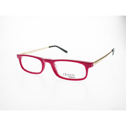 Celeste 5114F BX16 Γυναικείος Σκελετός Γυαλιών Οράσεως Κοκάλινος Μεταλλικός Χρυσός Κόκκινος