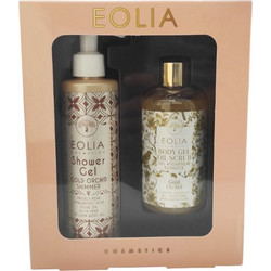 Eolia Gold Orchid Shimmer Shower Gel 250ml + Gold Orchid Body Oil Scrub 250ml