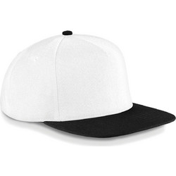 Beechfield Peak Ανδρικό Καπέλο Jockey Snapback Υφασμάτινο Λευκό B660