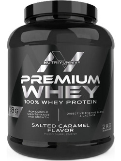 NutriYummy Premium Whey Salted Caramel Πρωτεΐνη Ορού Γάλακτος Γράμμωσης 2kg