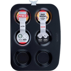 Pyrex Glide Easy Bake Φόρμα Ζαχαροπλαστικής Αλουμινίου για Muffin / Cupcake Ορθογώνια CUPCAKES-MUFFINS