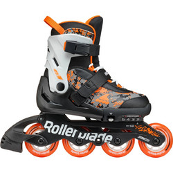Rollerblade Microblade SL Inline Αυξομειούμενα Rollers Ενηλίκων Μαύρα Πορτοκαλί