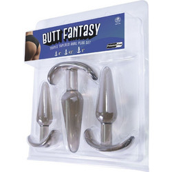 NMC Butt Fantasy Triple Tapered Σετ Πρωκτικές Σφήνες Διαφανείς 3τμχ