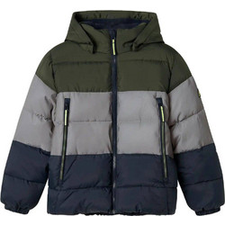 Name It Παιδικό Μπουφάν Χειμωνιάτικο Puffer Αντιανεμικό Χακί Γκρι Navy Μπλε 13243951