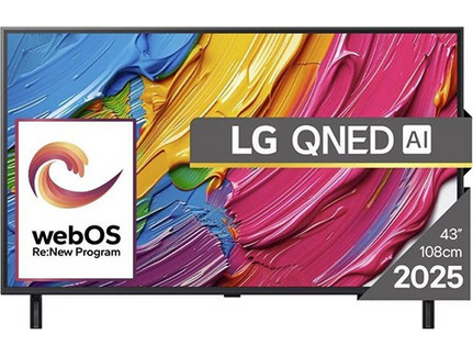 LG 43QNED80A3A Smart Τηλεόραση 43" 4K UHD QNED HDR (2025)