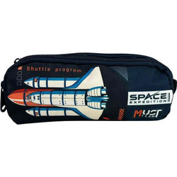 Must Space Expedition Κασετίνα Βαρελάκι με 2 Θήκες Πολύχρωμη 586837