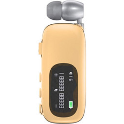 K75 Ακουστικό Bluetooth In Ear Πέτου Beige