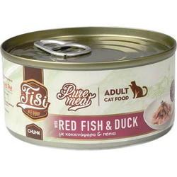 FISI Pure Meat Adult Chunks with Red Fish & Duck 170gr