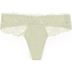 Calvin Klein Γυναικείο String με Δαντέλα Πράσινο Mint LV00QF8444-YAE