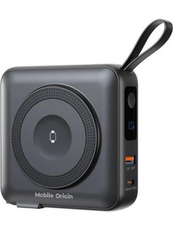 Mobile Origin 3in1 Wireless Magsafe Power Bank 10000mAh 20W με Θύρα USB-A & Θύρα USB-C Black