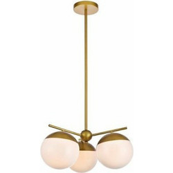 Bronze Design Lighting Ν.97 Κρεμαστό Φωτιστικό Οροφής Τρίφωτο