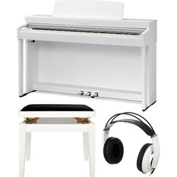 Kawai CN-301 Set Ηλεκτρικό Πιάνο Όρθιο με 88 Βαρυκεντρισμένα Πλήκτρα White