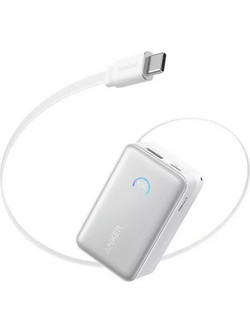 Anker Nano A1638H21 Power Bank 10000mAh 45W με Θύρα USB-A & Θύρα USB-C Power Delivery White