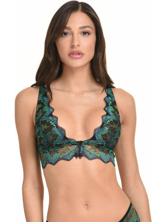 Miss Rosy Bralette χωρίς Μπανέλα Πράσινο Μπλε 9152