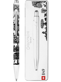 Caran d'Ache 849 Totally Swiss Paper Cut Medium Στυλό Διαρκείας 1mm Μπλε 233.330169