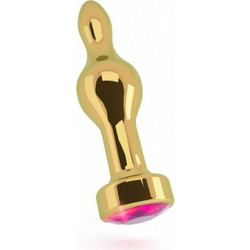 Shots Rich R8 Πρωκτική Σφήνα Diamond Plug 12cm Ροζ Χρυσή
