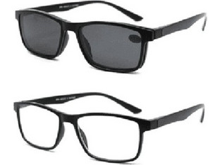 Apel Care 3001 Ανδρικά Γυαλιά Πρεσβυωπίας +3.00 με Clip-On Κοκάλινα Μαύρα