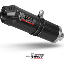 MIVV Oval Σετ Εξάτμισης για Kawasaki Versys 650 '22-'23 με Σιγαστήρα Carbon