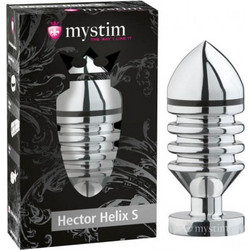 Mystim Hector Helix 5 Small Πρωκτική Σφήνα 10cm Ασημί