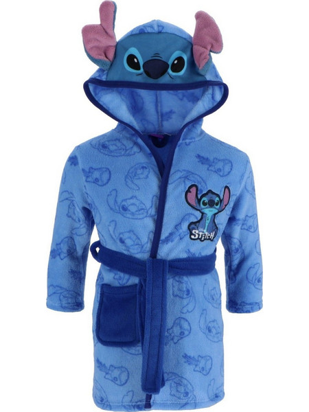 Disney Lilo & Stitch Παιδική Ρόμπα Fleece Χειμωνιάτικη Royal Blue LIL24-3553