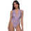 Milena By Paris Sexy Κορμάκι String See Through με Δαντέλα Λιλά 2506