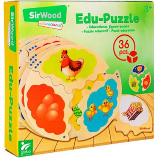 Παιδικό Puzzle Globo Ξύλινο Edu Puzzle 36 Κομμάτια