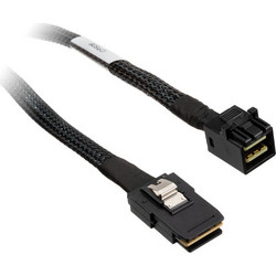 Silverstone CPS06 Καλώδιο Σκληρού Δίσκου SAS to SAS 0.6m Black