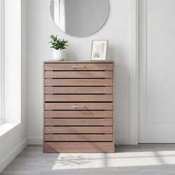 Spitishop Παπουτσοθήκη Μοριοσανίδας Καφέ M63xΠ24xΥ80cm 2302GREY