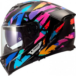 LS2 FF818 Storm III Kaos Black Purple Blue Κράνος Μηχανής Full Face 1600gr