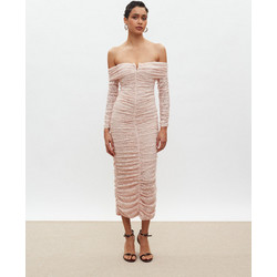 Mix & Match Louise Maxi Φόρεμα για Γάμο / Βάπτιση Nude SS2511