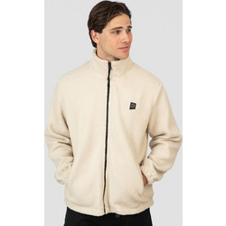 Rebase Ανδρική Ζακέτα Fleece με Φερμουάρ Μπεζ 252RFT-7010