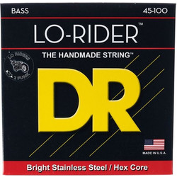 DR Strings Lo-Rider MLH-45 Σετ 4 Χορδές Ηλεκτρικού Μπάσου Stainless Steel 45-100" Medium Tension