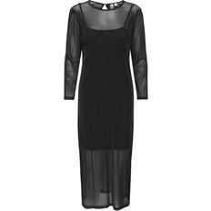 Only Midi Βραδινό Φόρεμα Μαύρο 15358432