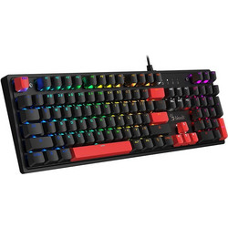 A4Tech Bloody S520N Fire Μηχανικό Gaming Πληκτρολόγιο με BLMS Red Plus Διακόπτες RGB Black