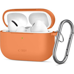 Tech-Protect Θήκη Σιλικόνης με Γάντζο για Apple AirPods Pro 3 Cosmic Πορτοκαλί