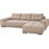 HomeMarkt COMFYRA Γωνιακός Καναπές Κρεβάτι Δεξιά Γωνία Μπεζ 270x181x75cm HM3336.03R